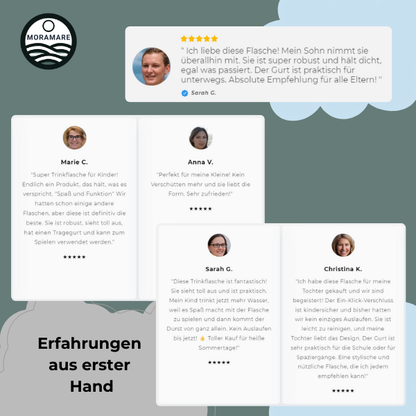 AquaBussino - Trinkflasche für Kinder