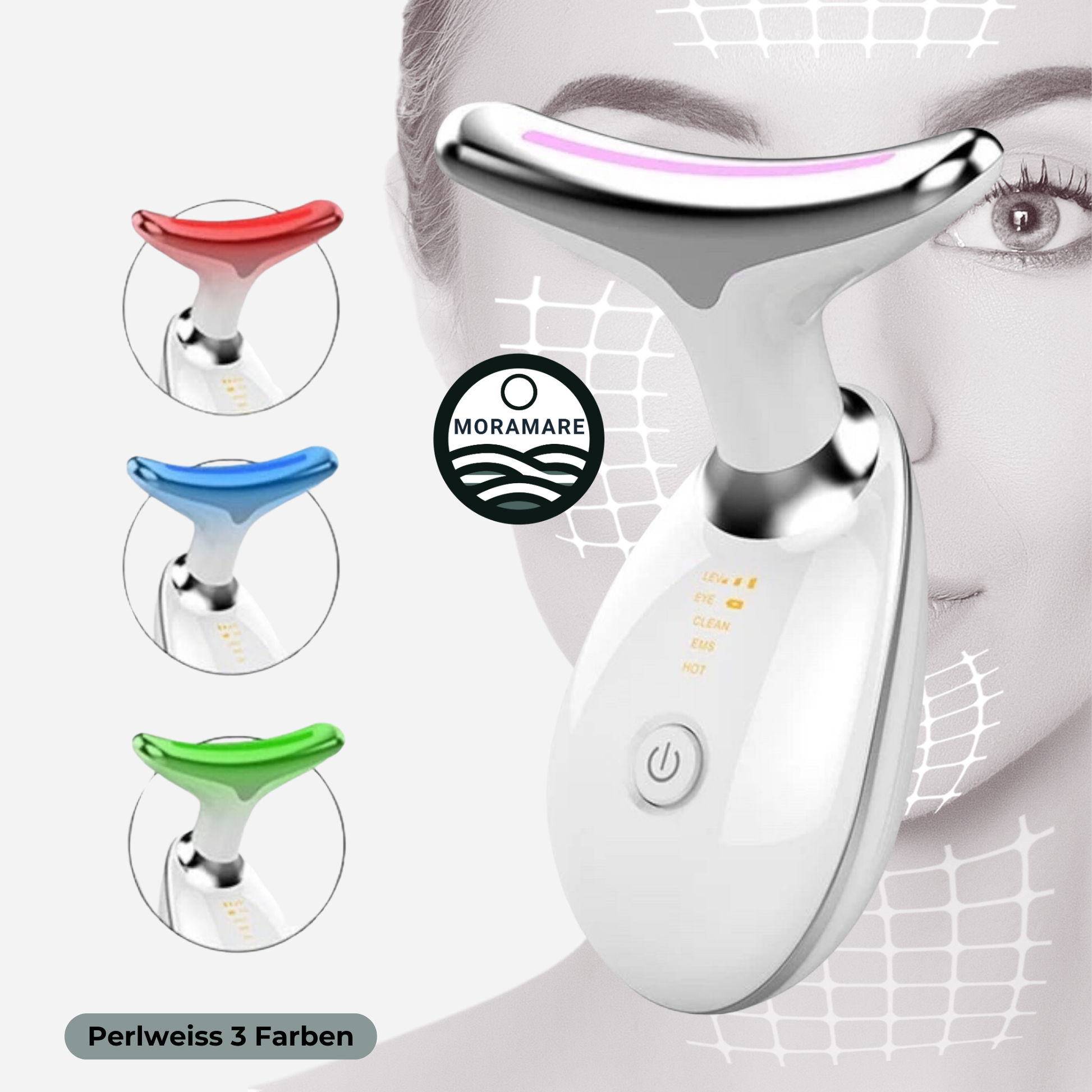 LiftPro II - EMS - LED-Photonentherapie-Massagegert MORAMARE LiftPro II - EMS - LED-Photonentherapie-Massagegert MORAMARE