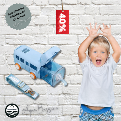 AquaBussino - Trinkflasche für Kinder